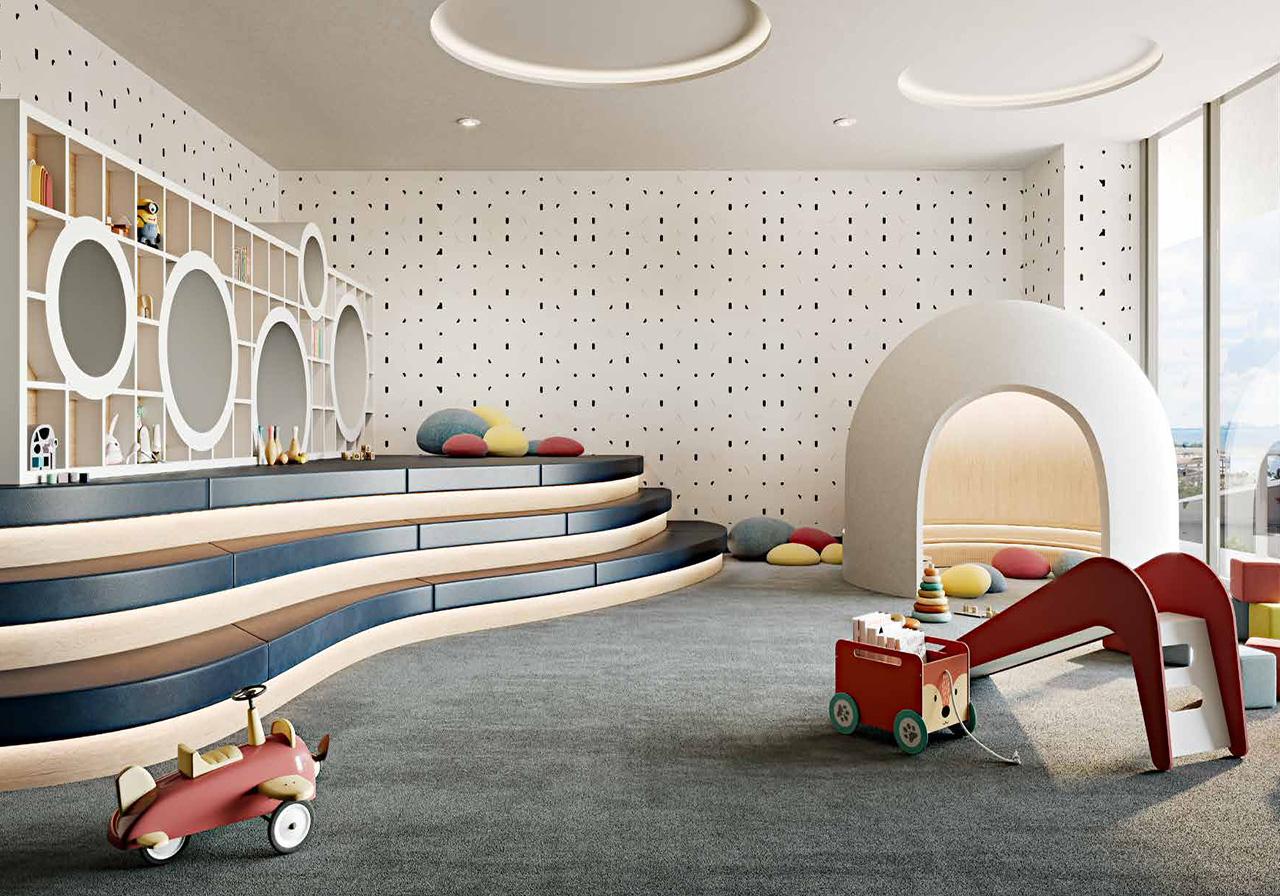 Rendering of Mr. C Residences Kid's Playroom